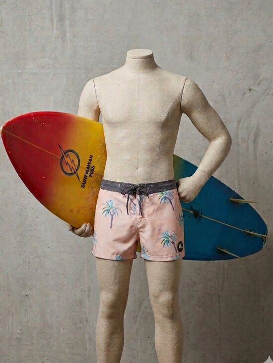 Quiksilver Other - Quicksilver Highline SurfSilk Vintage Board Shorts Palm‎ Tree Print